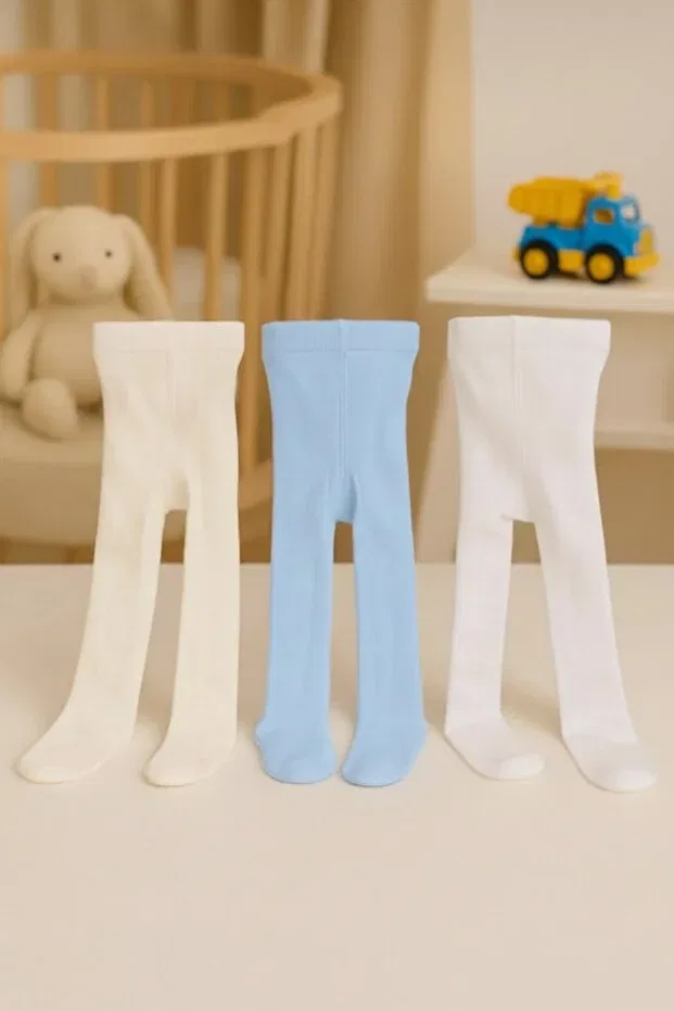 Детские колготки хлопковые 3-Pack Baby & Kids Cotton Solid Color Pantyhose Amélio Kids, 3 Colors
