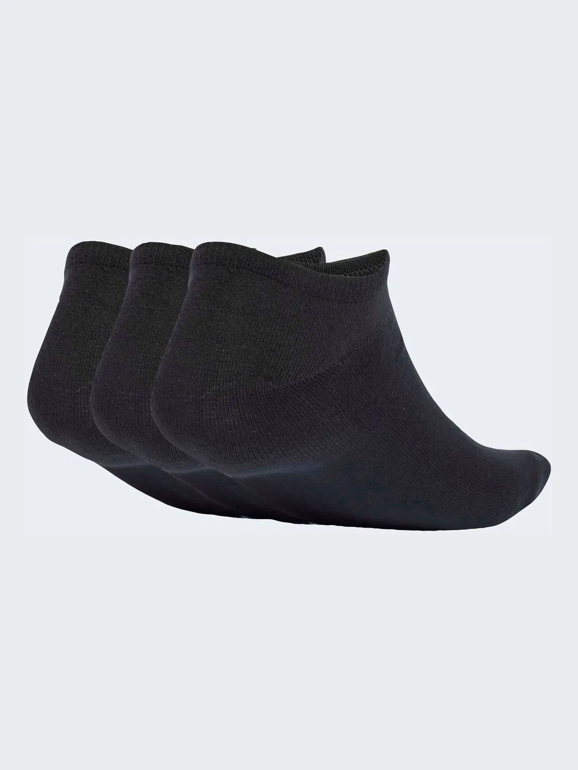 Носки adidas Black Linear No Show, 3 пары, черный — фото 2