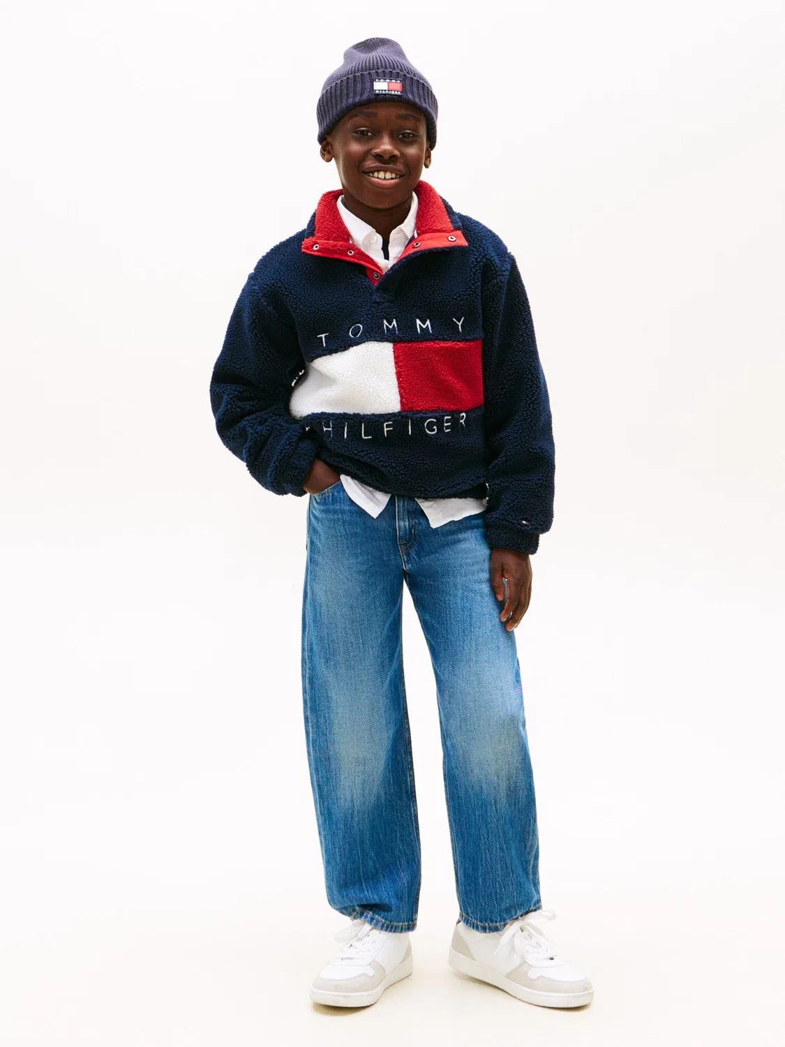 Толстовка с флисом Heritage Flag Tommy Hilfiger, синий — фото 4
