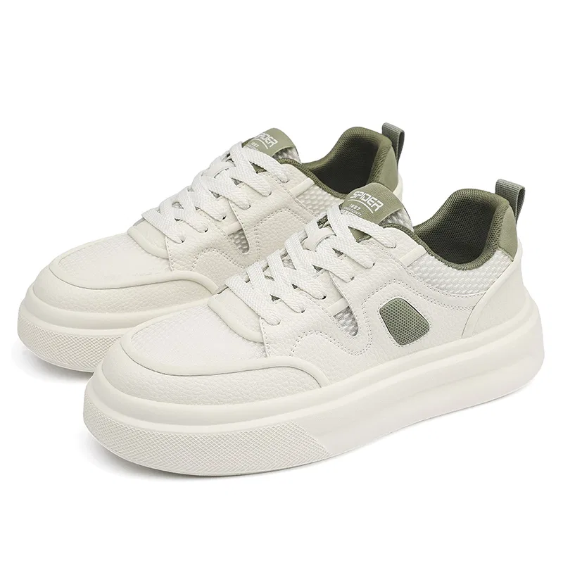 Детские кроссовки для скейтбординга VENICEW, Beige Green — фото 4