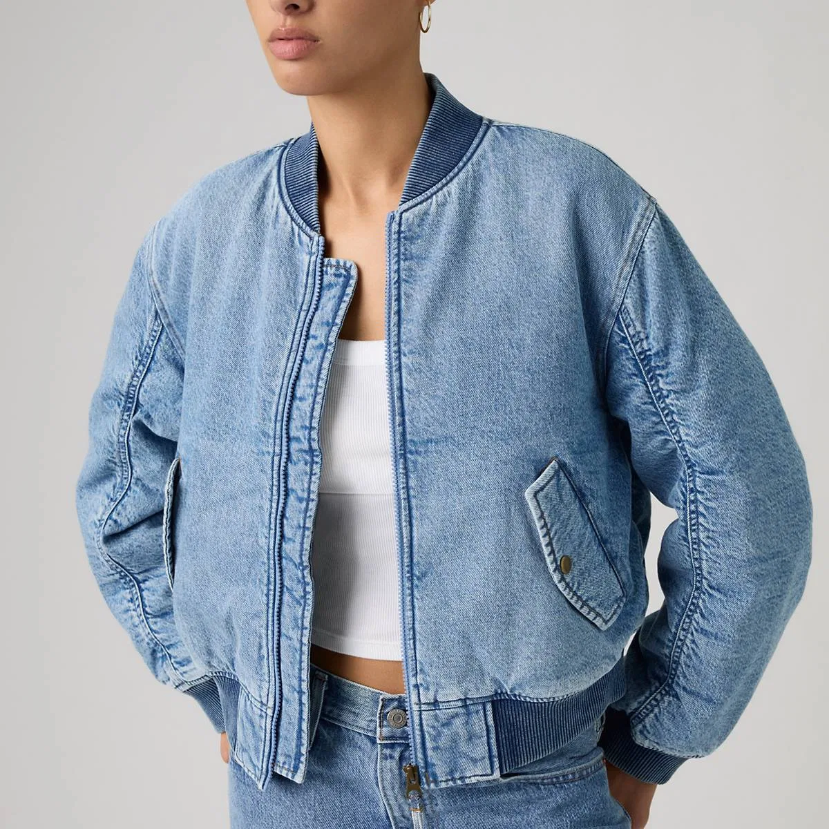 Куртка-Бомбер в стиле вестерн «Скаут» Levi's, Good Country Days - Light Wash — фото 3