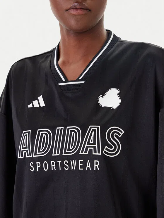 Футболка oversize Tiro Cut 3-Stripes Adidas, черный — фото 4