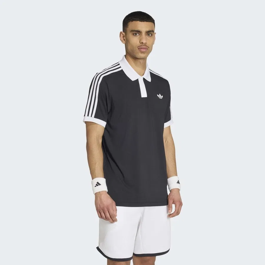Мужское поло с длинным рукавом Tennis Classics adidas, Черный
