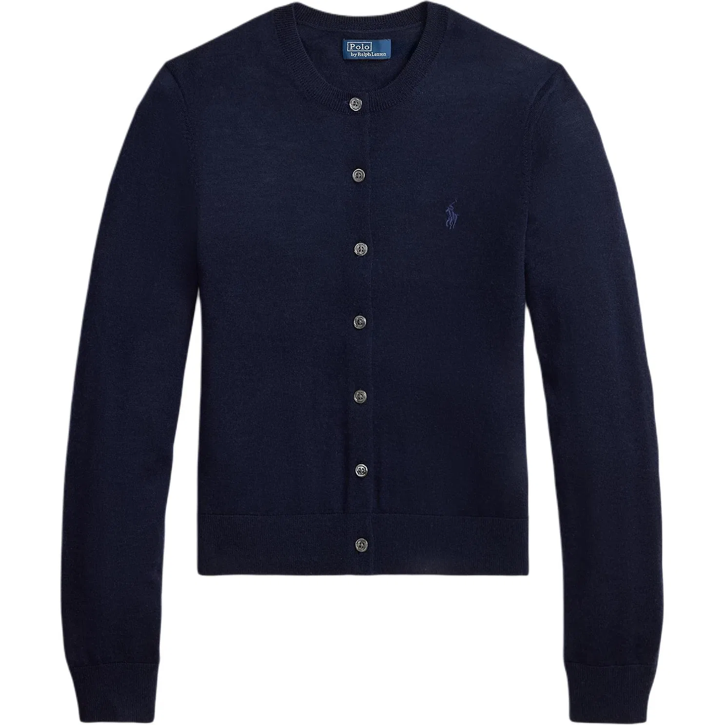 Женский свитер с круглым вырезом умеренного прямого кроя Hunter Marine Blue Polo Ralph Lauren, Hunter Marine Blue