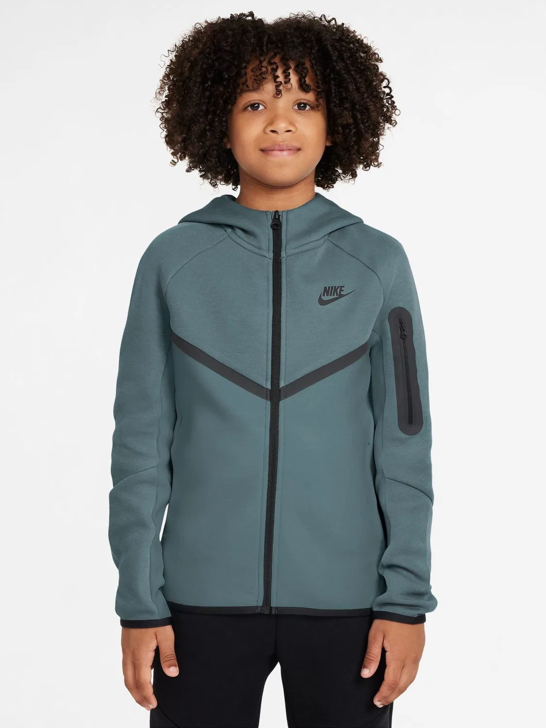 Худи Nike Sportswear Tech Fleece для мальчиков, Mineral Slate