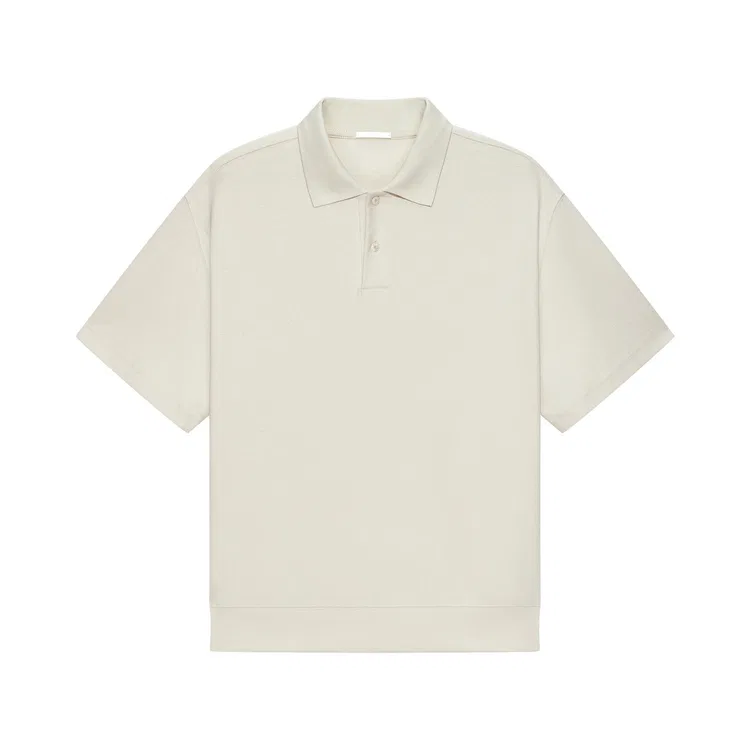 Детская футболка с поло Nice Rice, Light Beige