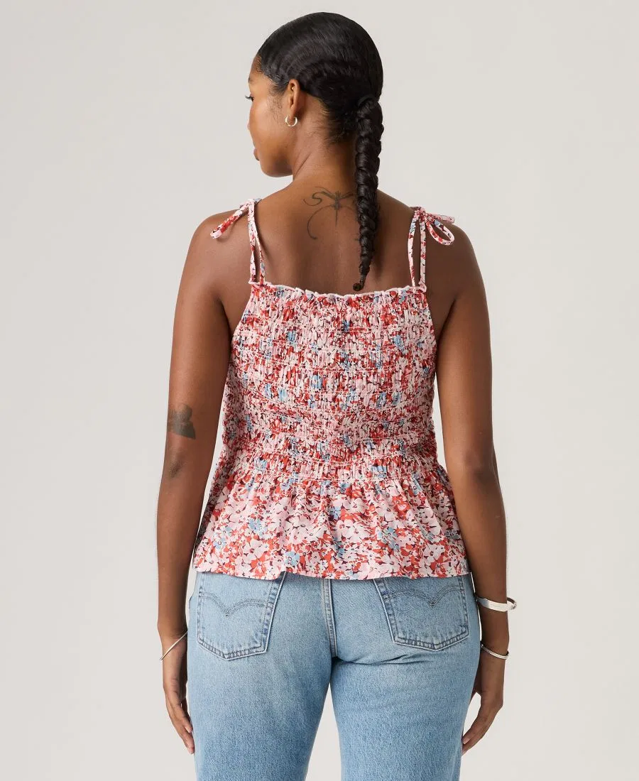 Женский топ без рукавов Levi's Monaco, Laurie Floral Coral Blush — фото 4