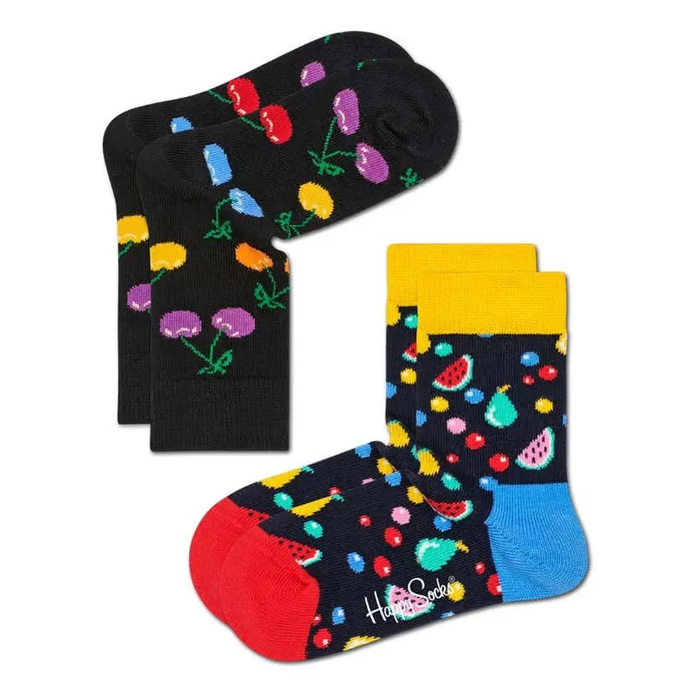 Носки Cherry 2 пары Happy Socks, черный