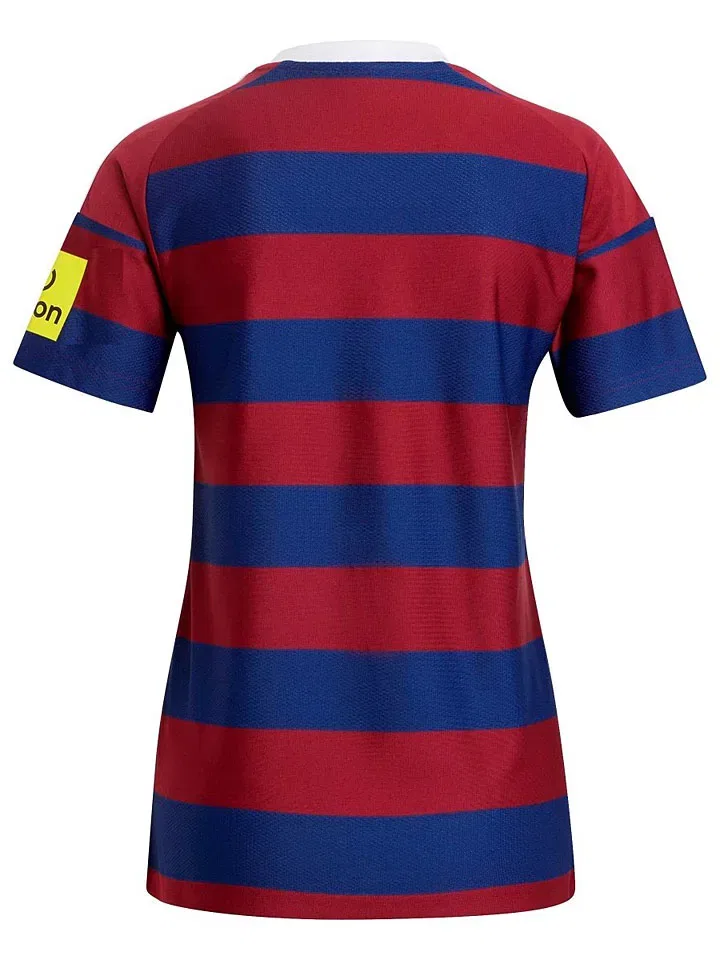 Женская функциональная футболка с полосками Newcastle United FC 24/25 Adidas, Dark Blue/Red — фото 2