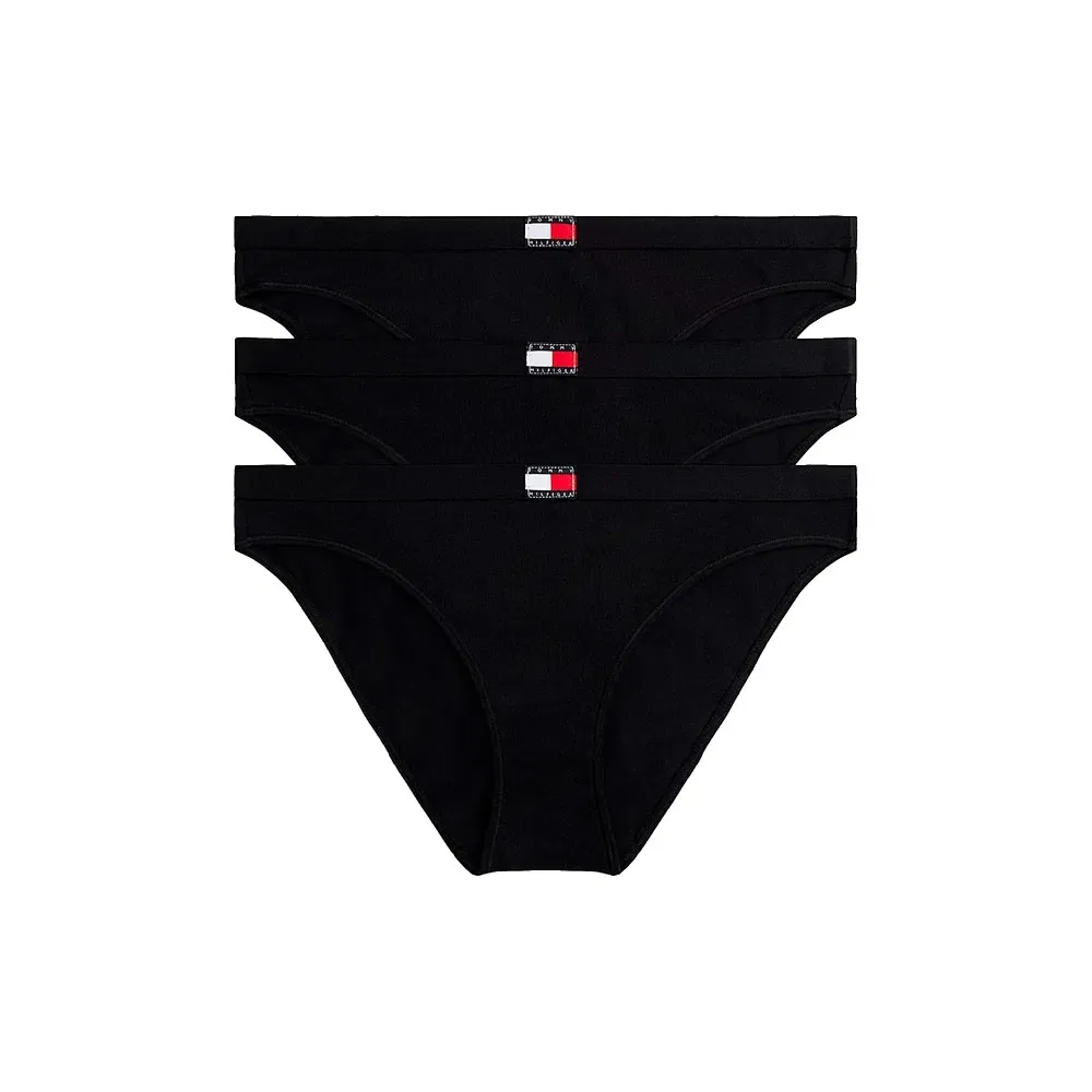 Комплект трусов Tommy Hilfiger Heritage Logo, 3 предмета, черный