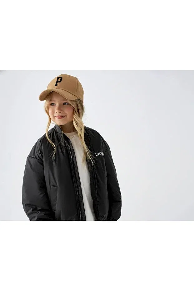Детский пуховик для девочек с водоотталкивающей пропиткой La'Ciel paris mont waterproof Laciel Prs, Black — фото 2