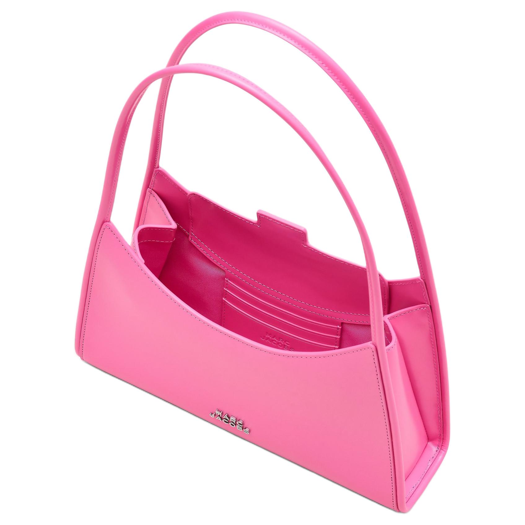MARC JACOBS Кожаная сумка, женская сумка через плечо с бантом Pink — фото 4