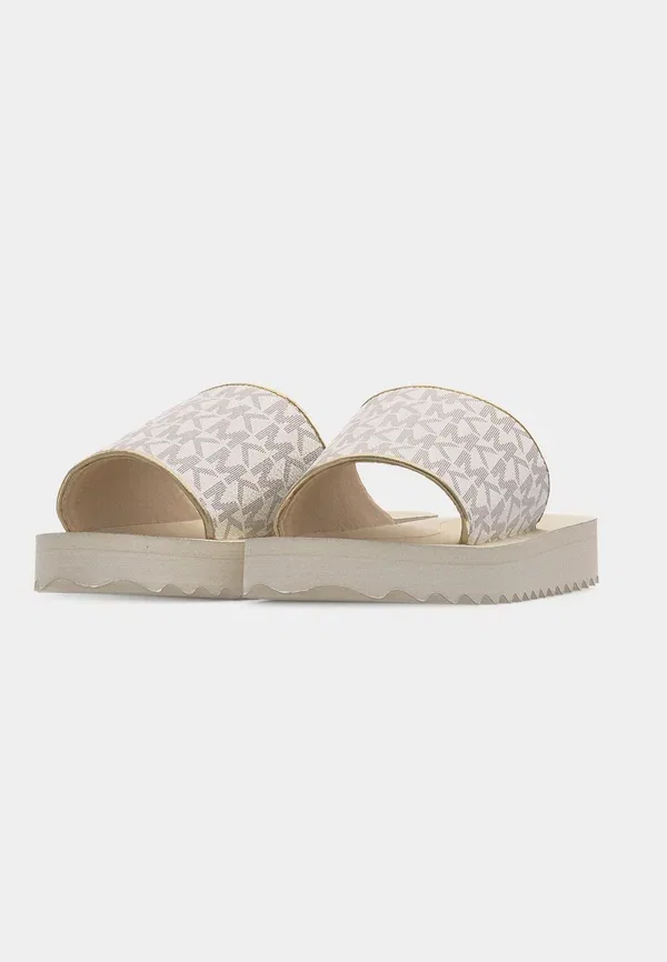 Мюли с принтом Teagan Merrick 2 Michael Kors Kids Vanilla/Pale Gold-coloured Metallic, ванильный — фото 3