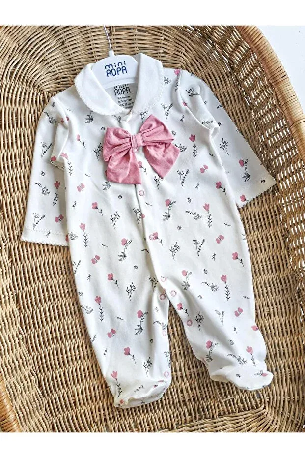 Детский комбинезон для девочек с принтом Mini Ropa, Pink — фото 3