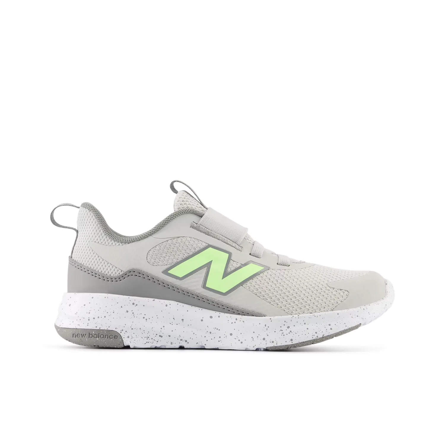 Детские кроссовки без шнуровки с сетчатым верхом 468 Slip On New Balance, Grey Matter With Afterglow And Slate Gray