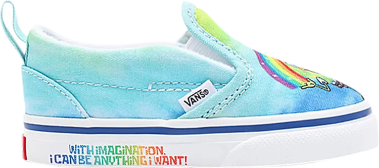 

Кеды Vans SpongeBob SquarePants x Slip-On Velcro Toddler Imaginaaation, синий