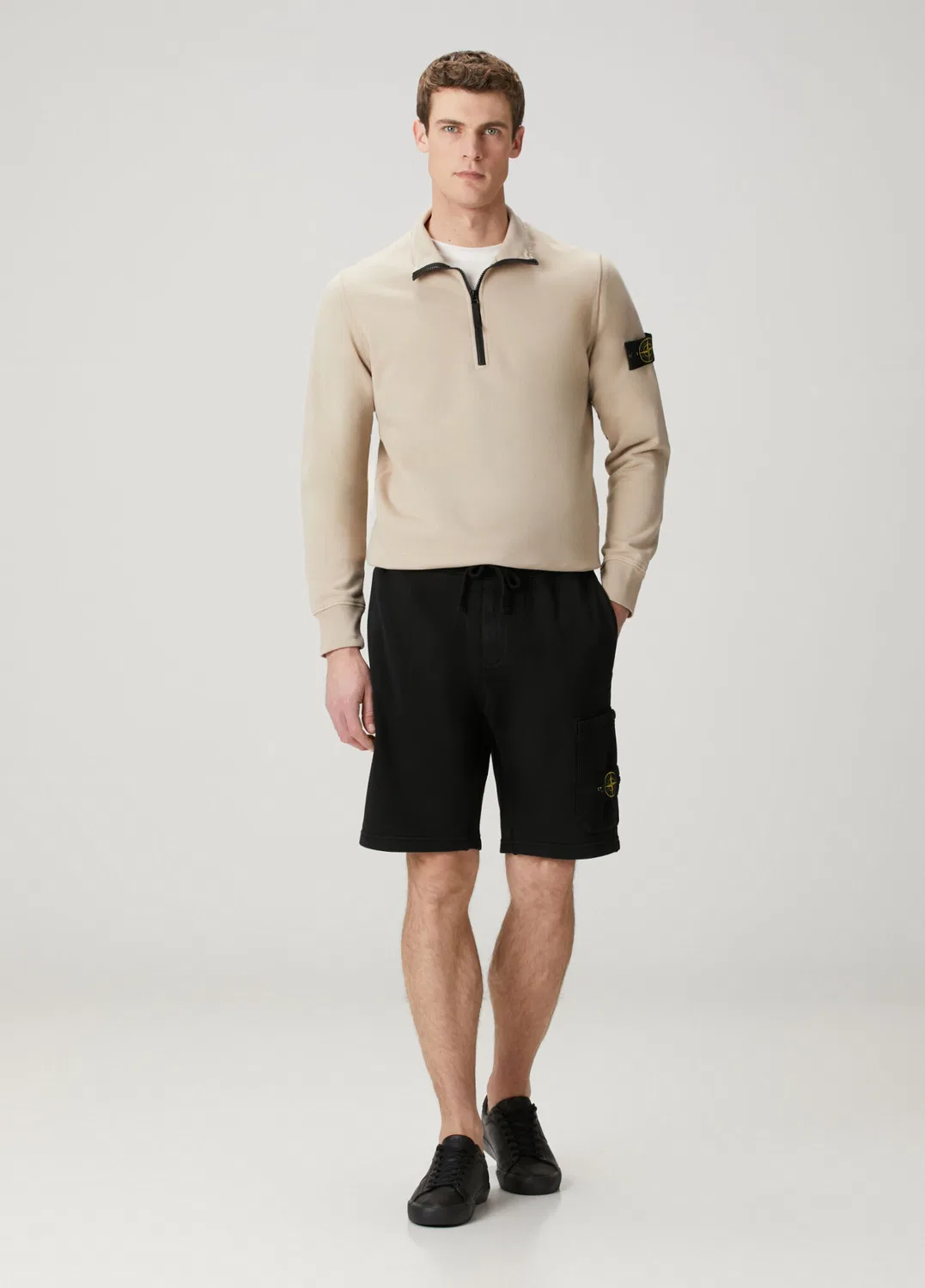 Свитшот Stone Island, бежевый — фото 2