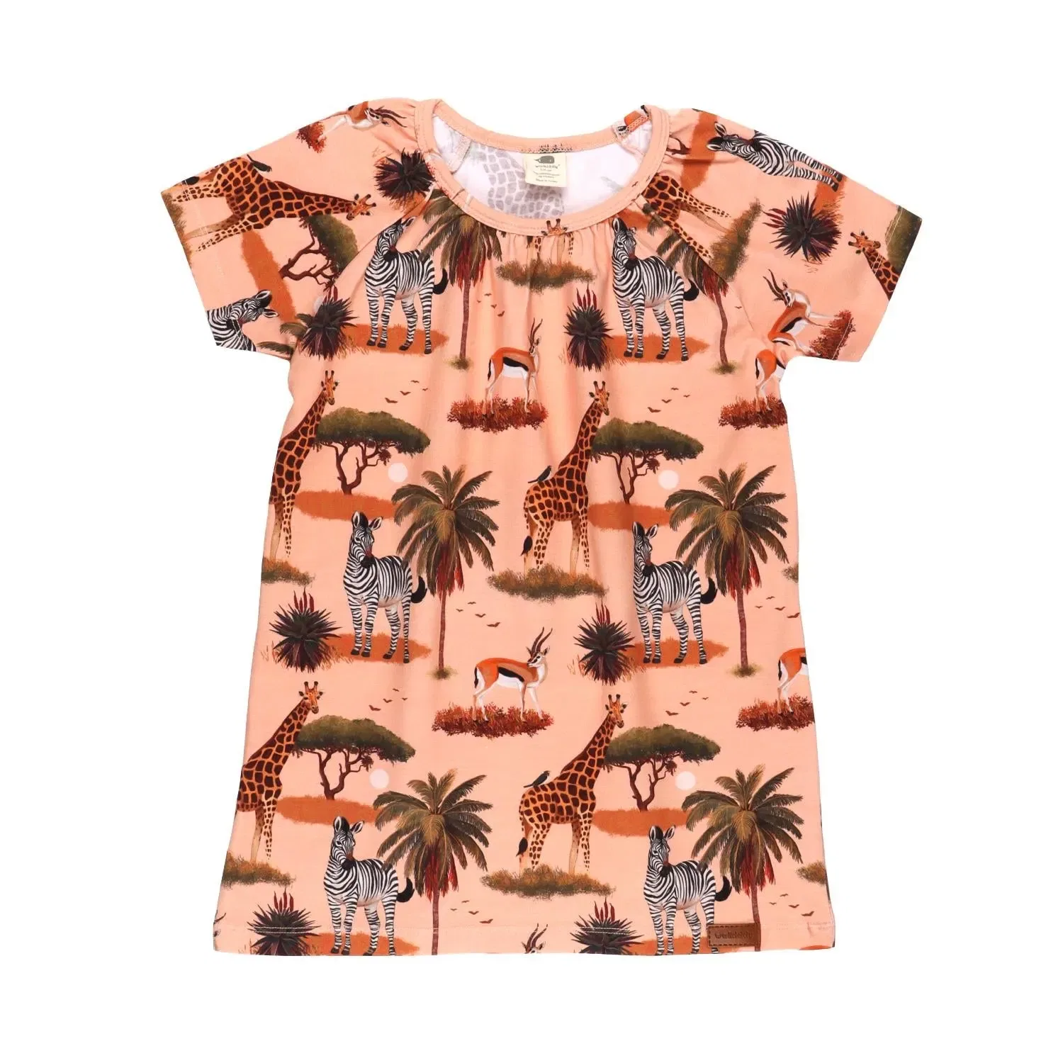 Платье-туника с принтом The African Savanna Walkiddy, разноцветный