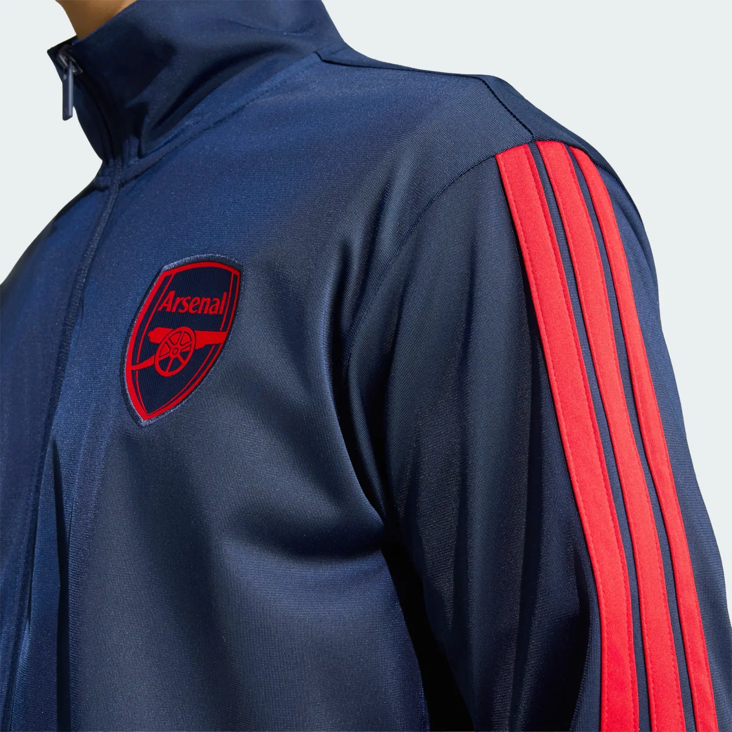 Толстовка на молнии Adidas Performance Athletic FC Arsenal DNA темно-синего цвета — фото 4