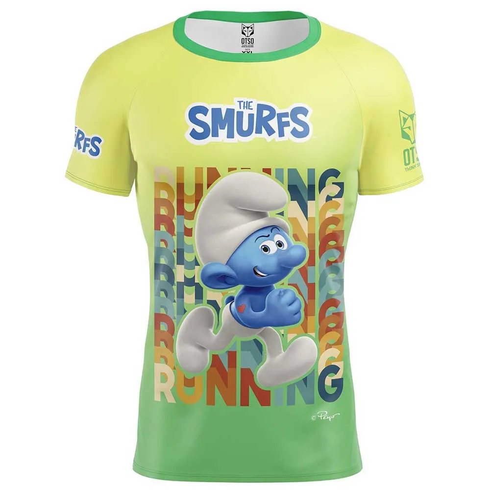 

Футболка с коротким рукавом спортивная Otso Smurf Running, желтый