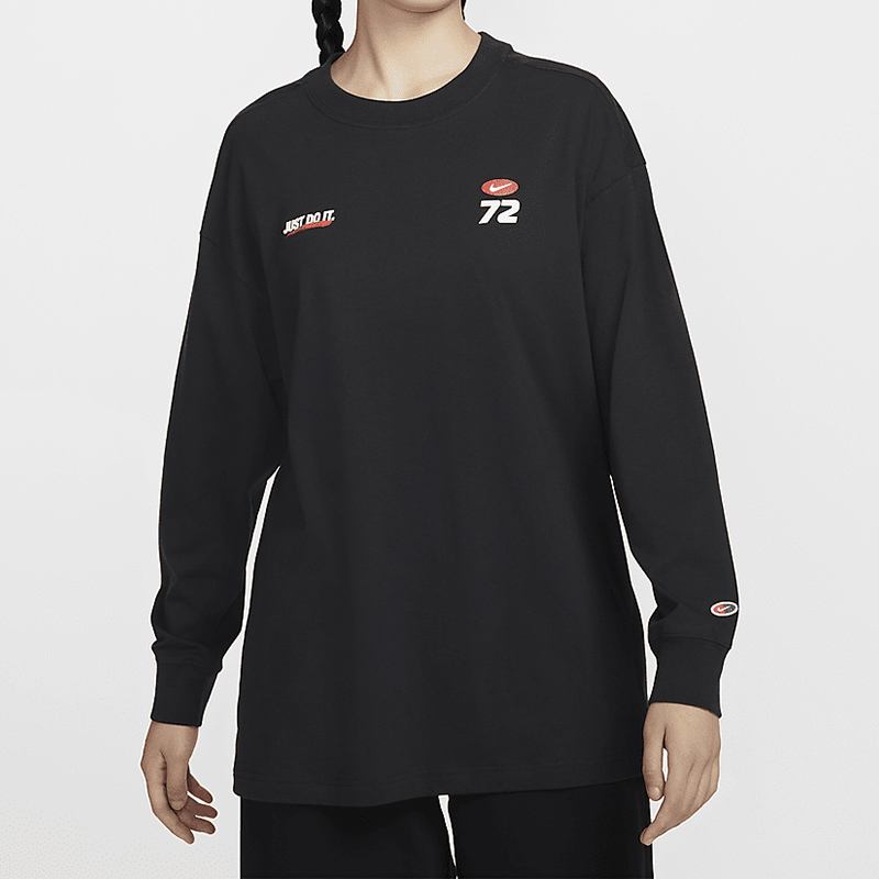 Спортивная одежда Основная серия Толстовка Женская Серая Черная Nike — фото 4