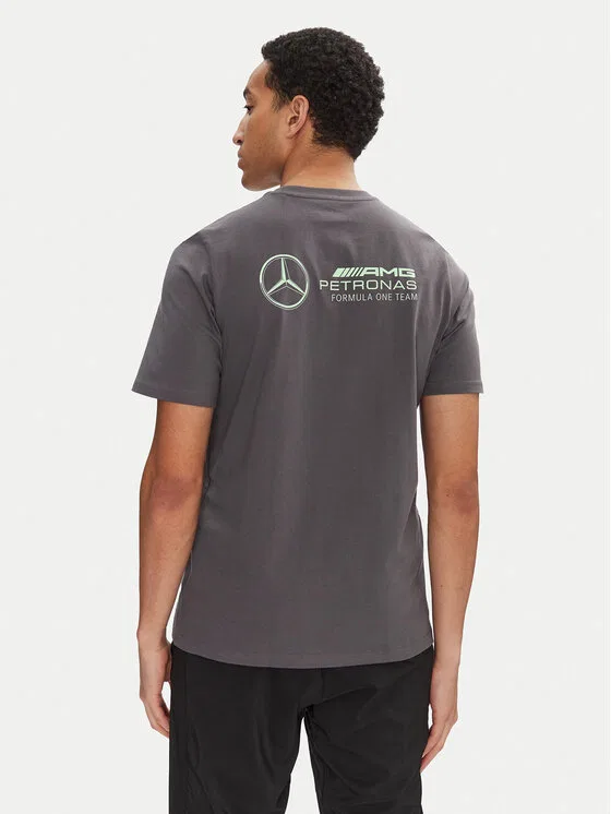 Футболка regular fit Mercedes - AMG Petronas Formula One Team Premium Adidas, серый — фото 3