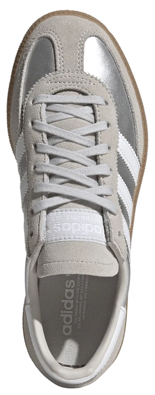 Кроссовки для девочек Handball Spezial Adidas, цвет White/Silver Metallic/Gum — фото 4