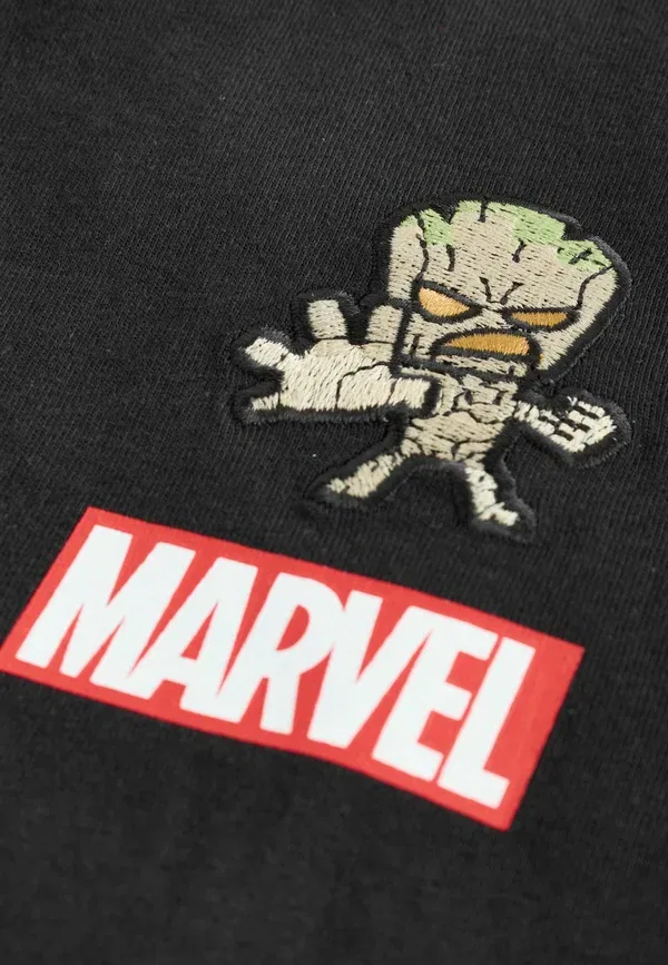 Футболка с принтом Marvel Long sleeved top Next, черный — фото 2