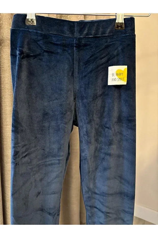 Детские вельветовые леггинсы для девочек Dfn, Navy Blue — фото 4
