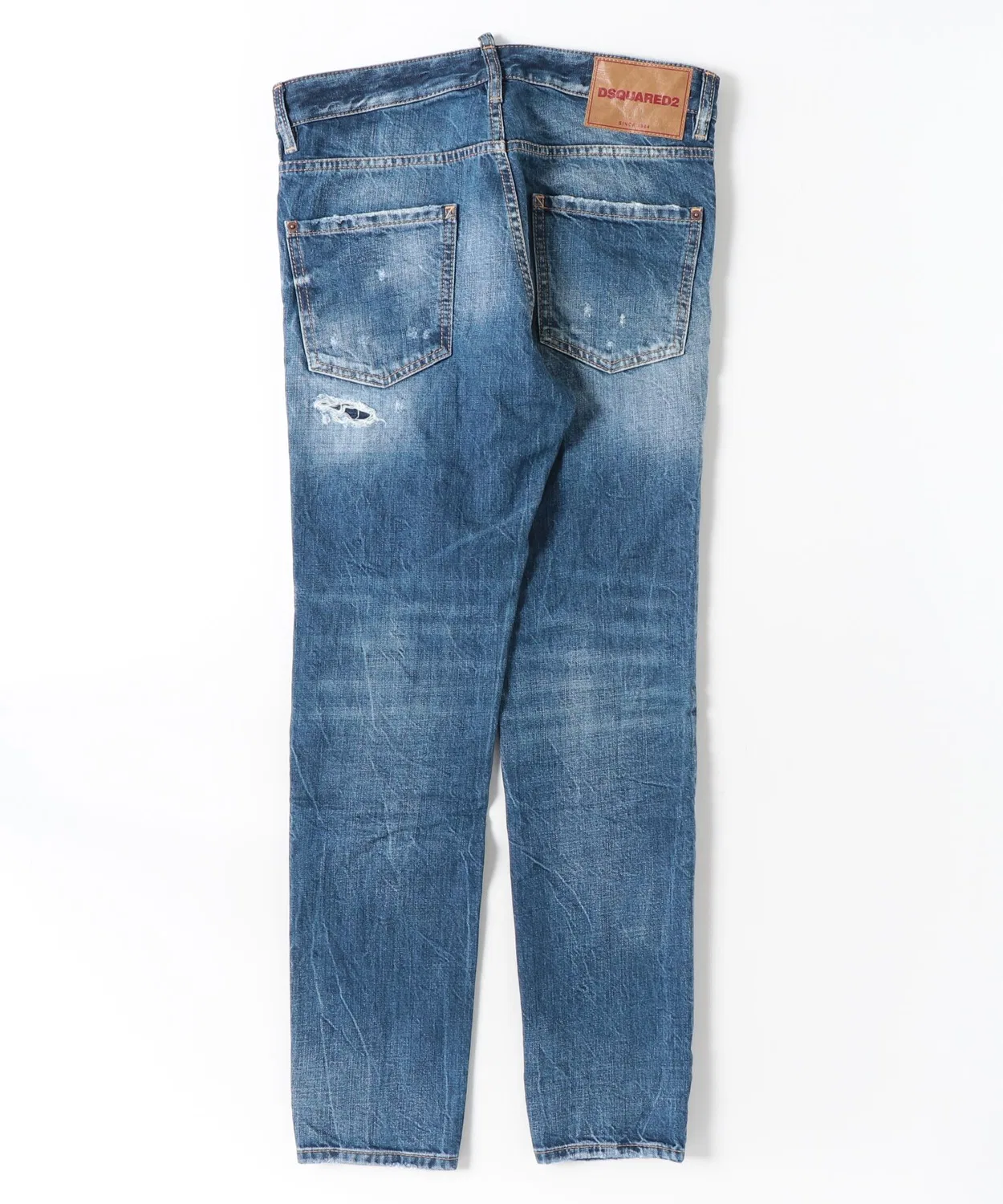 Мужские джинсы с потертостями Teddy Jean Medium Ripped Wash DSQUARED2, Blue — фото 2