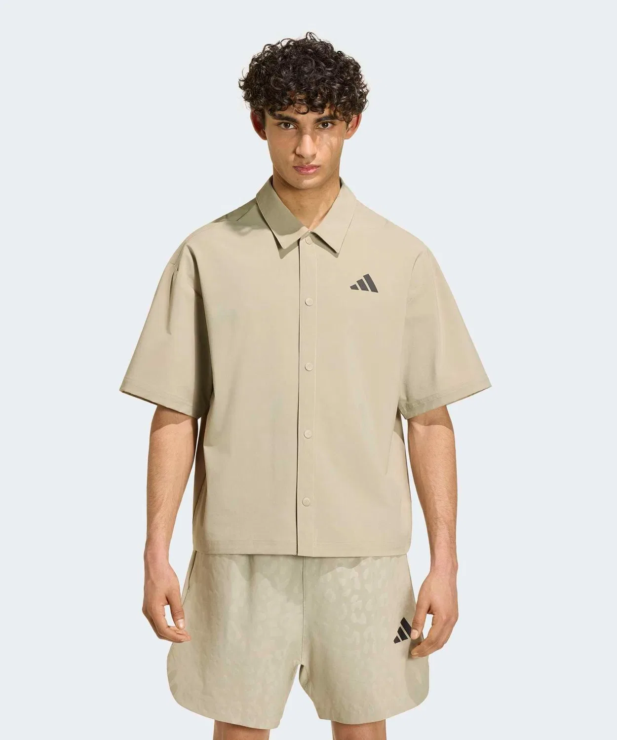 Мужская рубашка с коротким рукавом Climacool City Tech Shirt Adidas, Khaki