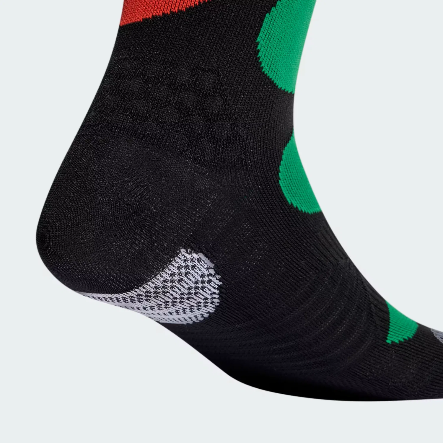 Носки для велоспорта с технологией Climacool Mercedes - AMG Petronas Formula 1 Team Cycling Socks Adidas Performance, черно-зелено-белые — фото 3