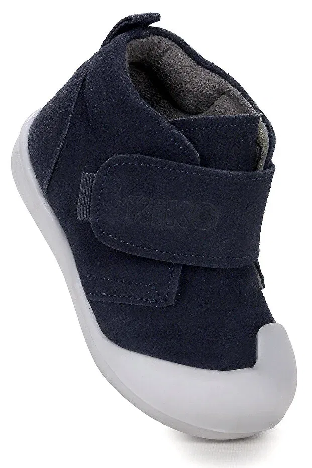 Детские ботинки для мальчиков с липучкой Winnie First Step Kiko Kids, Navy Blue