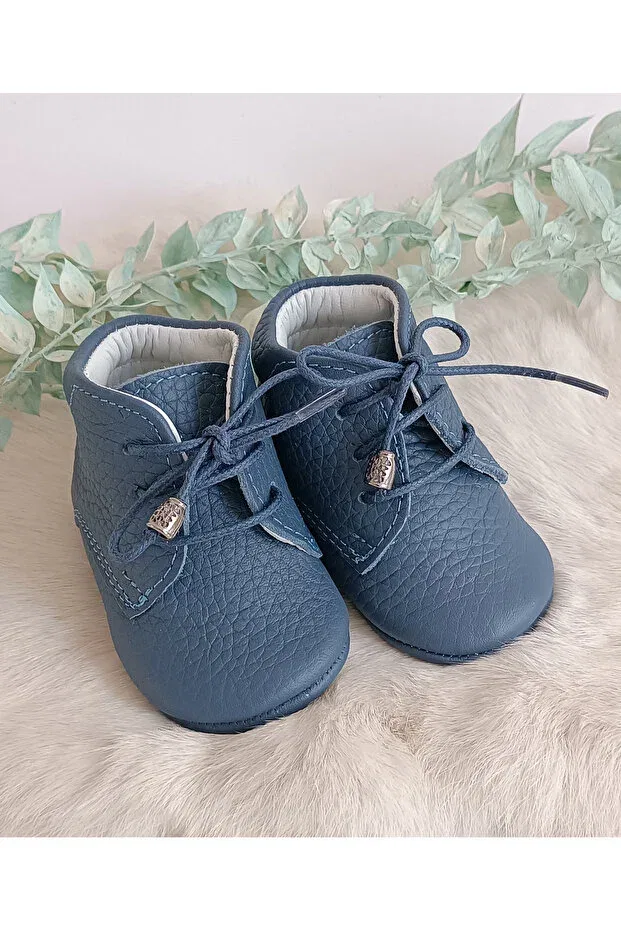 Детские ботинки для мальчиков из натуральной кожи Hodore, Jeans Blue