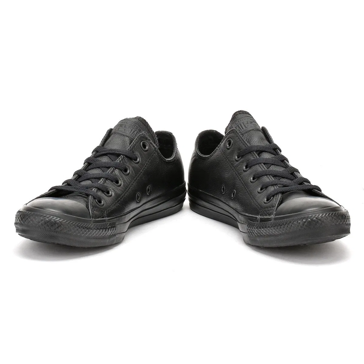 Детские кроссовки для мальчиков кожаные Chuck Taylor All Star Tonal Leather Converse, Black — фото 3