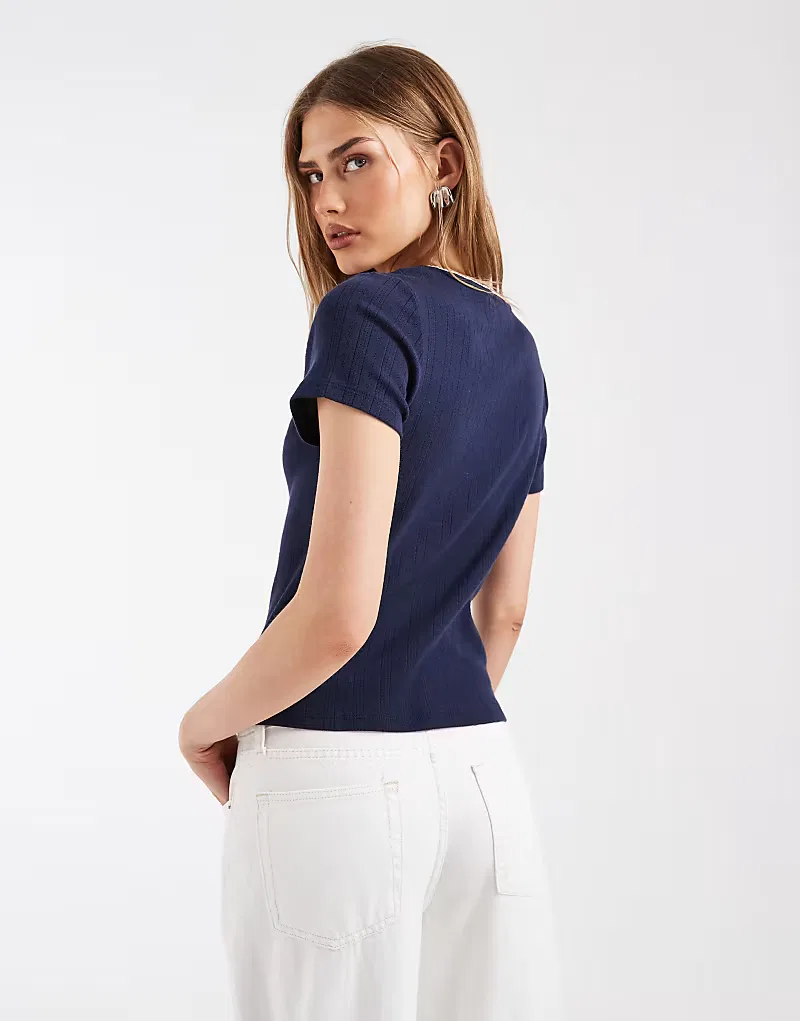 Футболка Levi's Sweetie с бантиком, темно-синий — фото 4