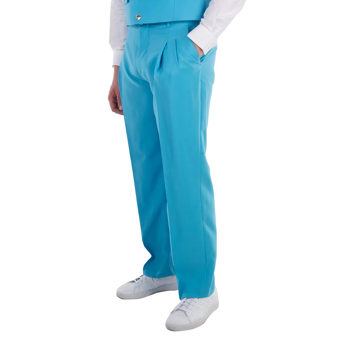 Брюки классические из шерсти Tailored Wool Trousers Burberry, Bright Opal Blue