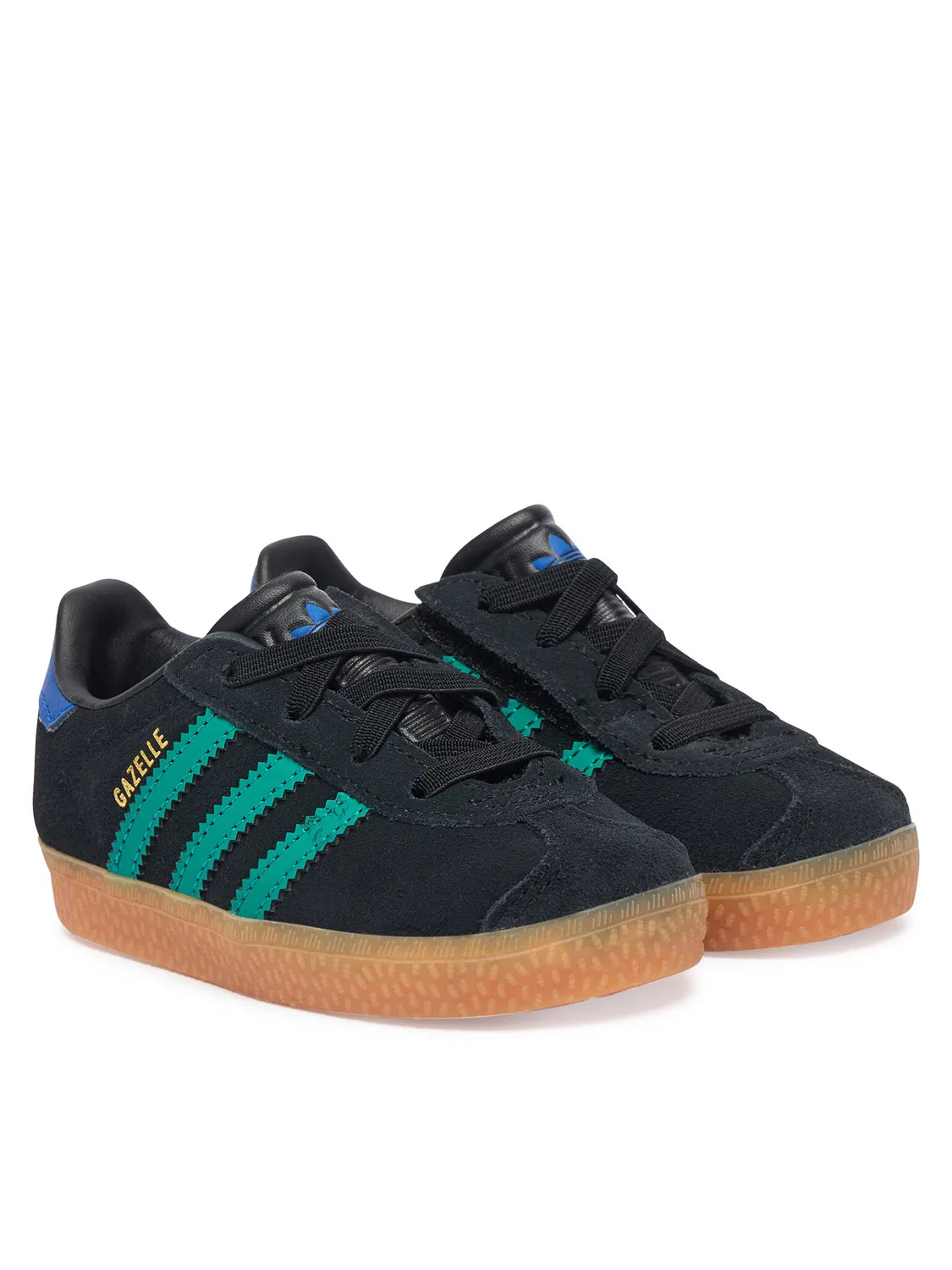 Кроссовки для мальчика Gazelle Comfort Closure Elastic Lace Adidas, черный — фото 2