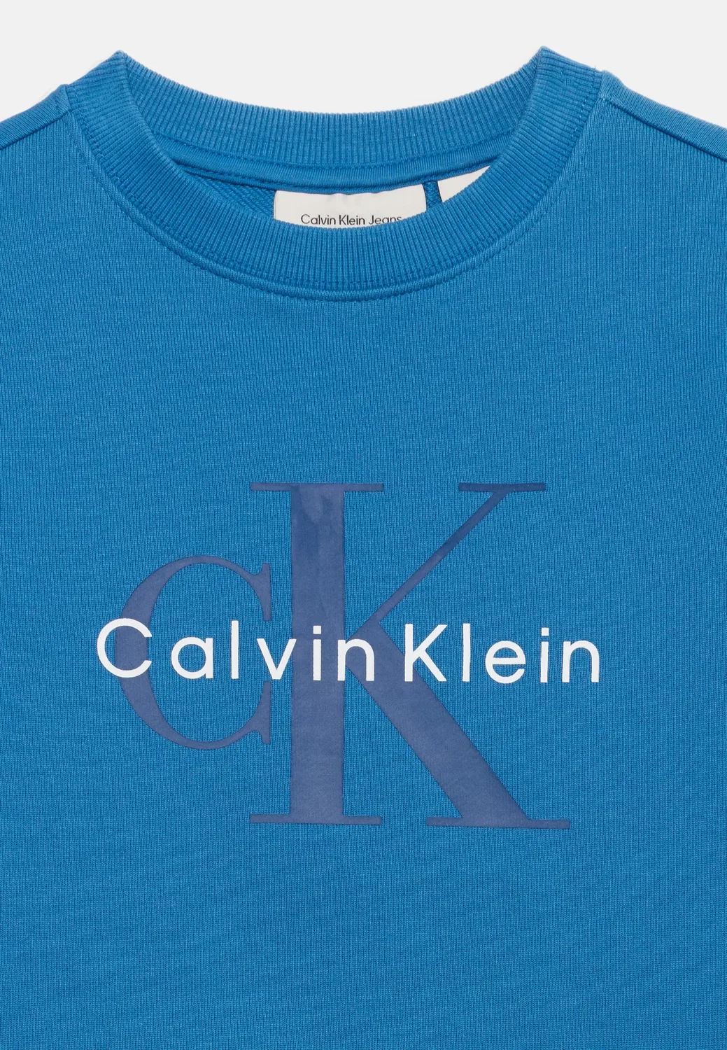 Толстовка унисекс с монологом Calvin Klein Jeans, Vallarta Blue — фото 3