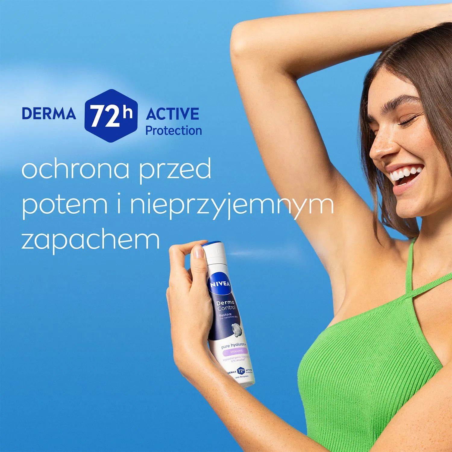 Антиперспирант-спрей NIVEA Derma Control Restore, 5х250 мл, Fresh — фото 3
