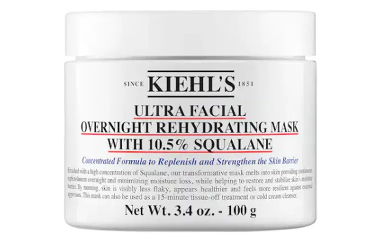 Женская увлажняющая смываемая маска Kiehl's, 100 мл