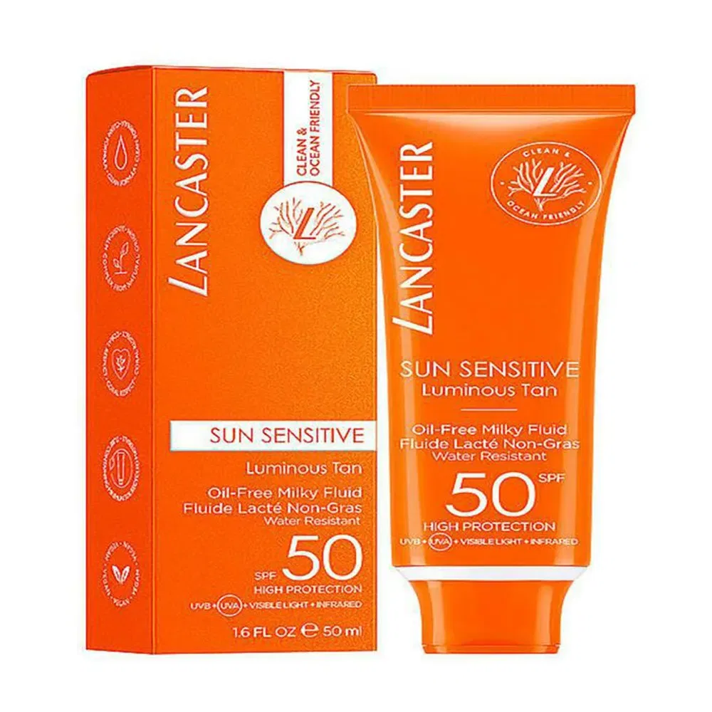 Молочко для загара SPF 50 Lancaster, оранжевый
