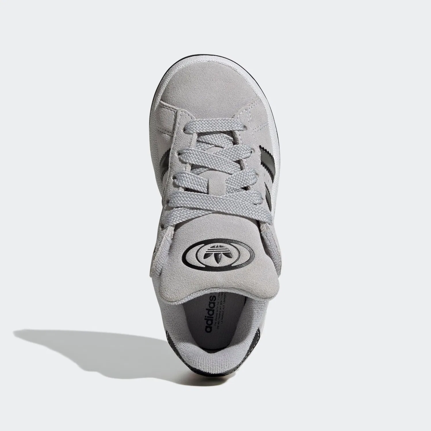 Детские кроссовки с гладкими 3-полосками Adidas Originals, Grey Two/Matte Silver/Core Black — фото 4