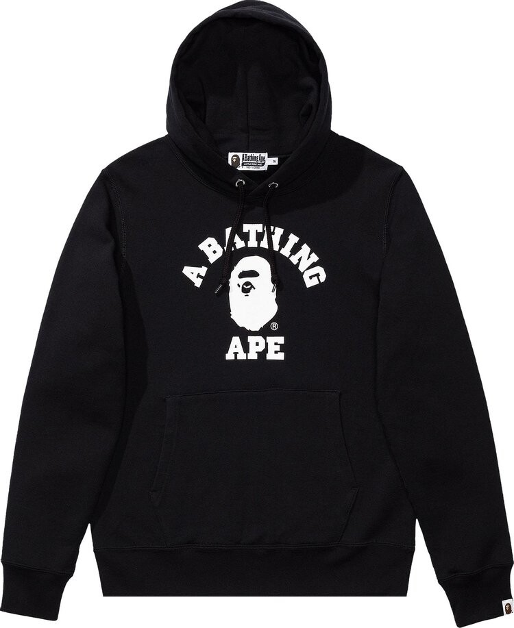 

Худи BAPE College Pullover Hoodie Black, черный