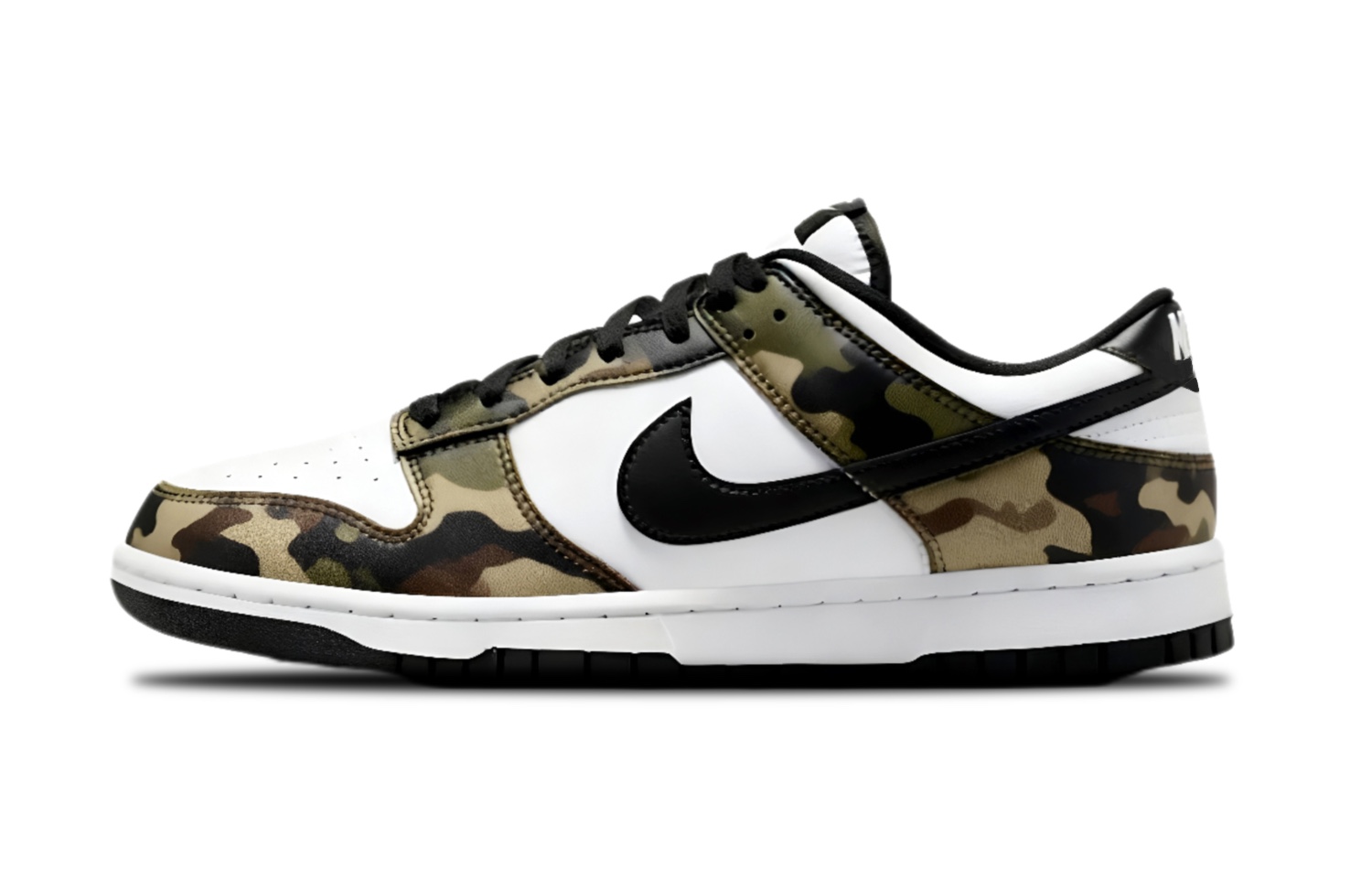 

Nike Кроссовки для скейтбординга Dunk Jungle Signal Cushioning, Wear Resistant Low top мужские бело-зеленые