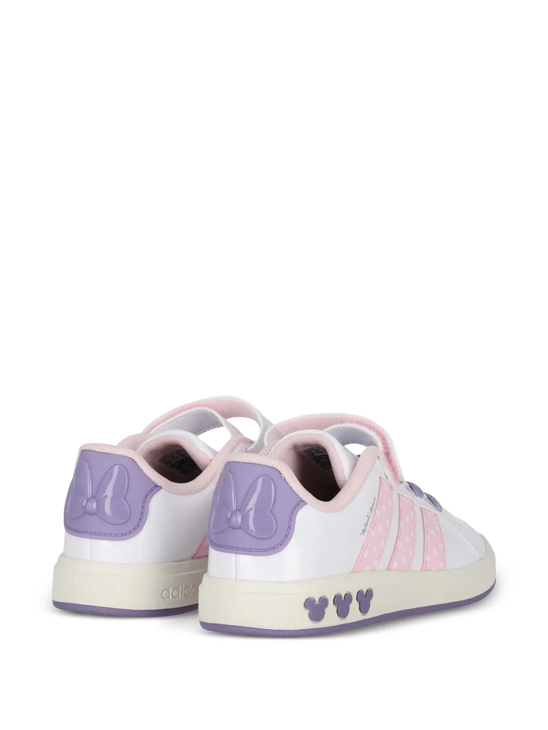 Кроссовки Minnie Mouse на липучках из коллаборации с Disney Adidas Kids, белый — фото 3