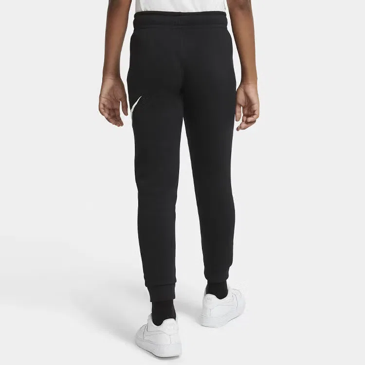 Спортивные штаны с принтом логотипа для мальчика Nike, черный — фото 4