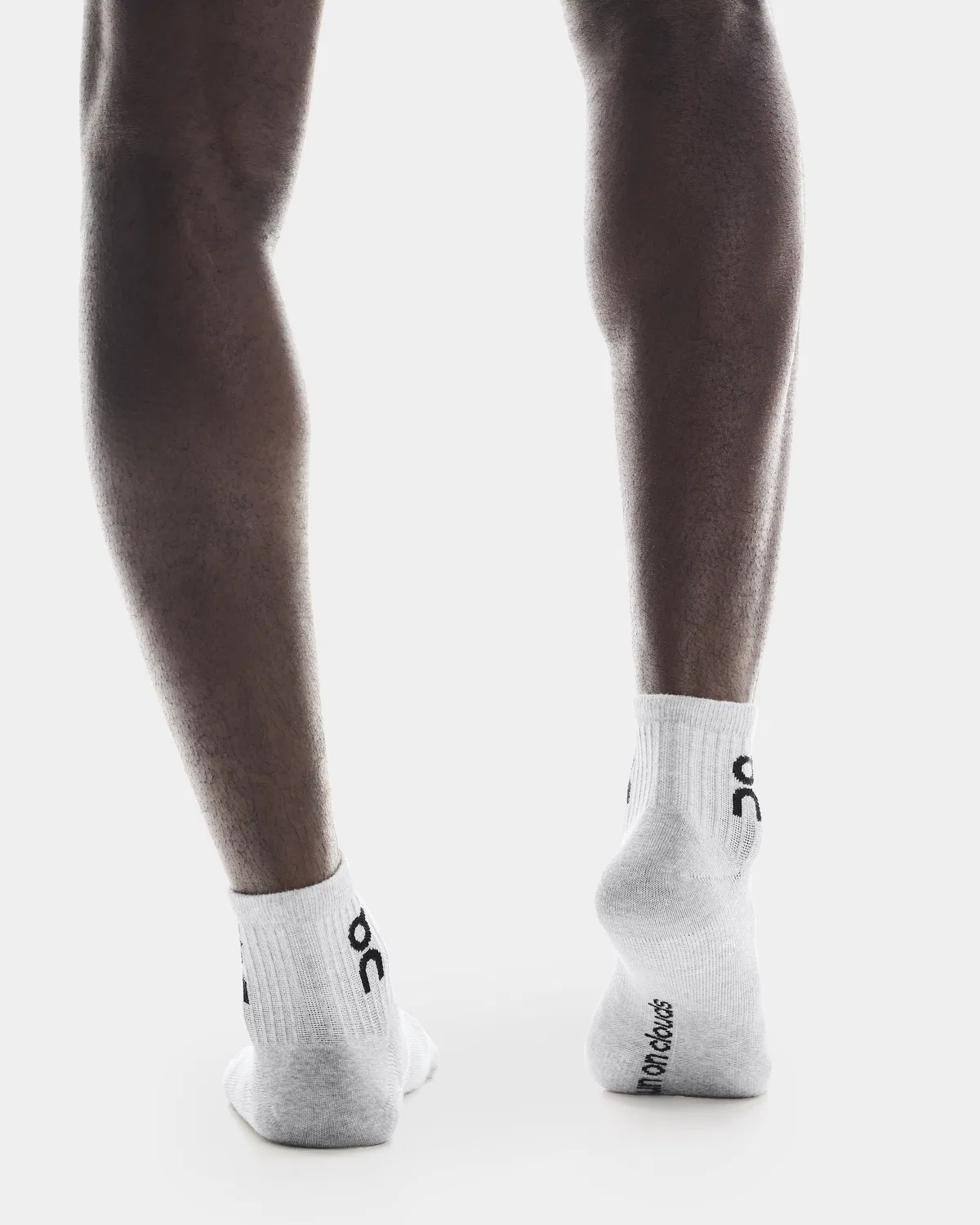 Детские носки с логотипом, набор из 3 пар, Logo Sock Mid, On, Heather Gray — фото 4