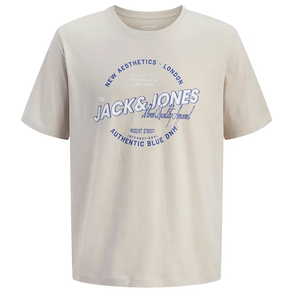 Футболка с коротким рукавом Logo Jack & Jones, бежевый — фото 3