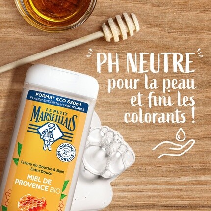 Le Petit Marseillais  Гель для душа и ванны Le Petit Marseillais Happiness 650 мл — фото 3